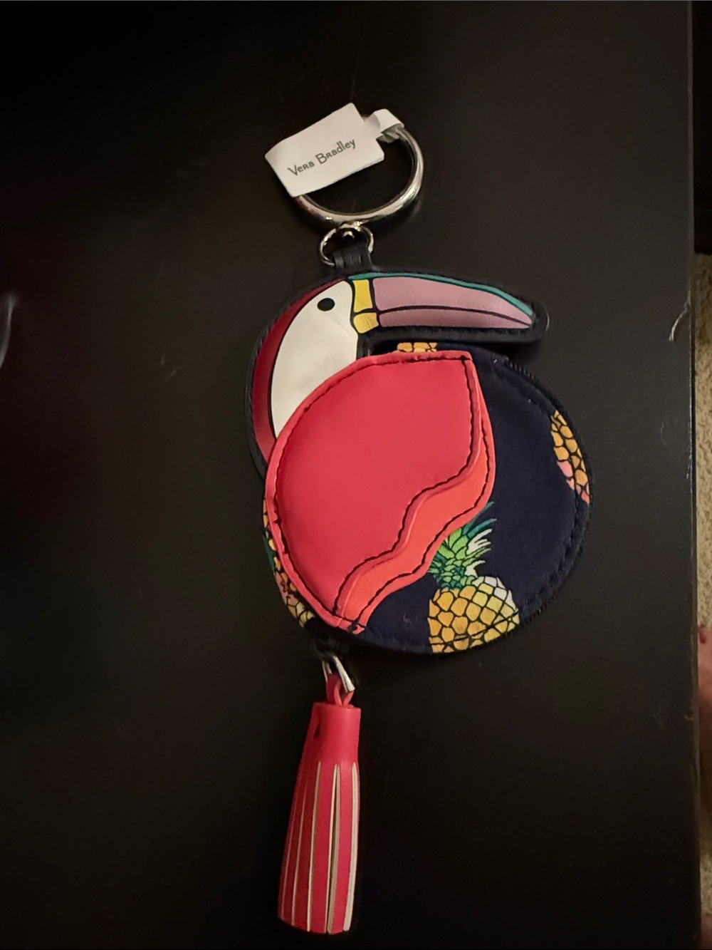 Vera Bradley Toucan Coin Pouch Keyring